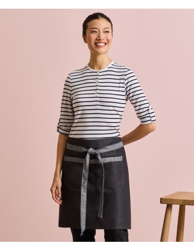 PRE-PR128-Domain Contrast Denim Waist Apron